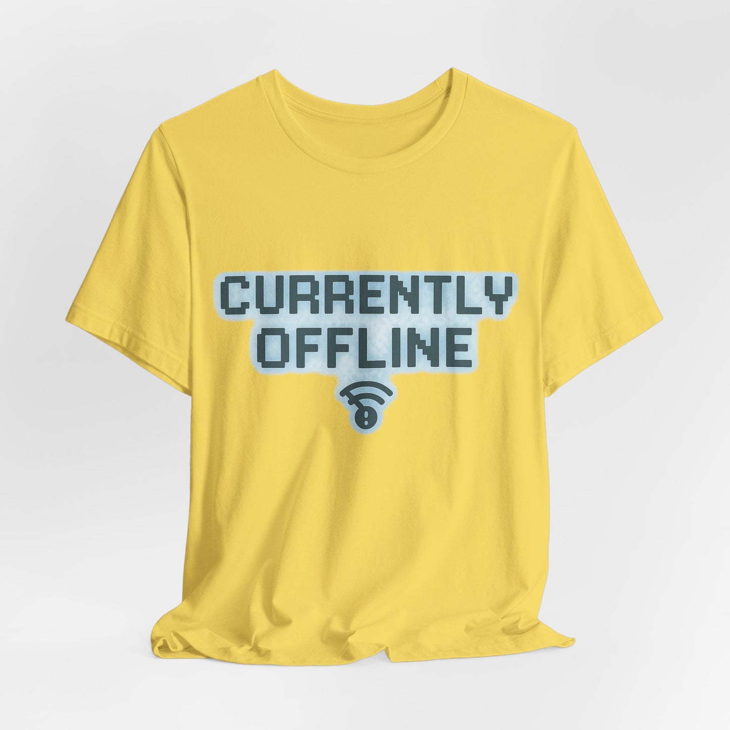 Casual Unisex Tee - Currently Offline Graphic Shirt
