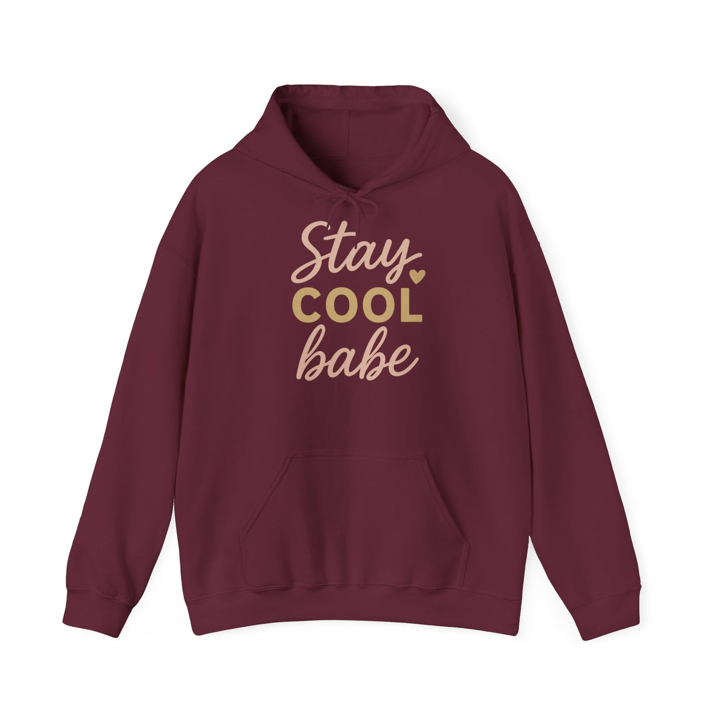 Stay Cool Babe Hoodie — Cute Pastel Graphic Pullover