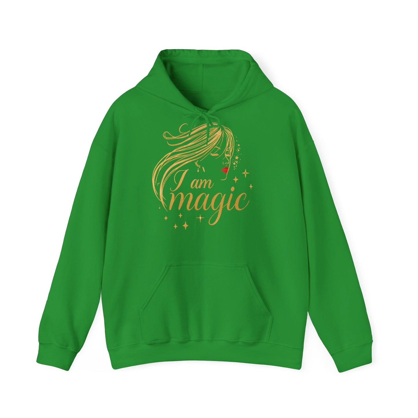 „I Am Magic“ Hoodie – Femininer Premium Kapuzenpullover mit goldener Illustration