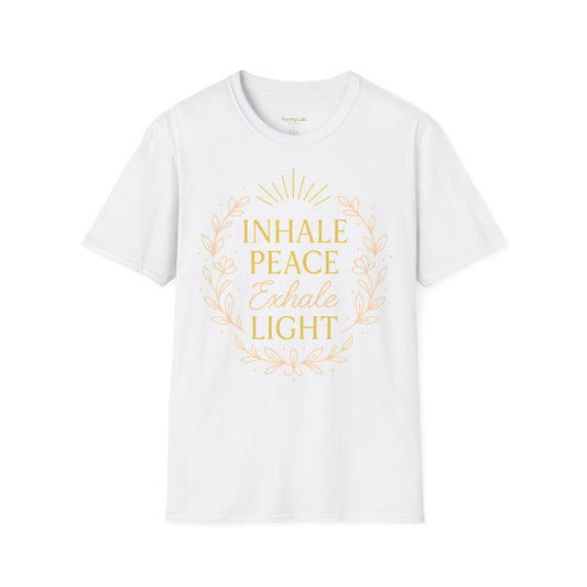 Inhale Peace Exhale Light Unisex Softstyle T-Shirt