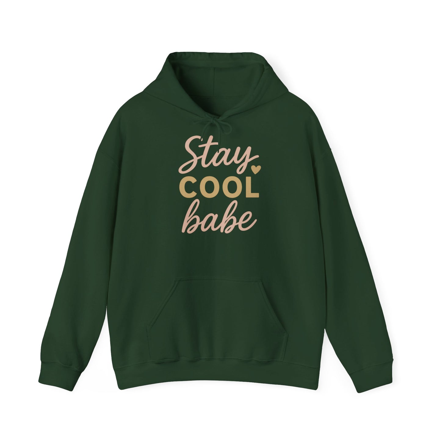Stay Cool Babe Hoodie — Cute Pastel Graphic Pullover