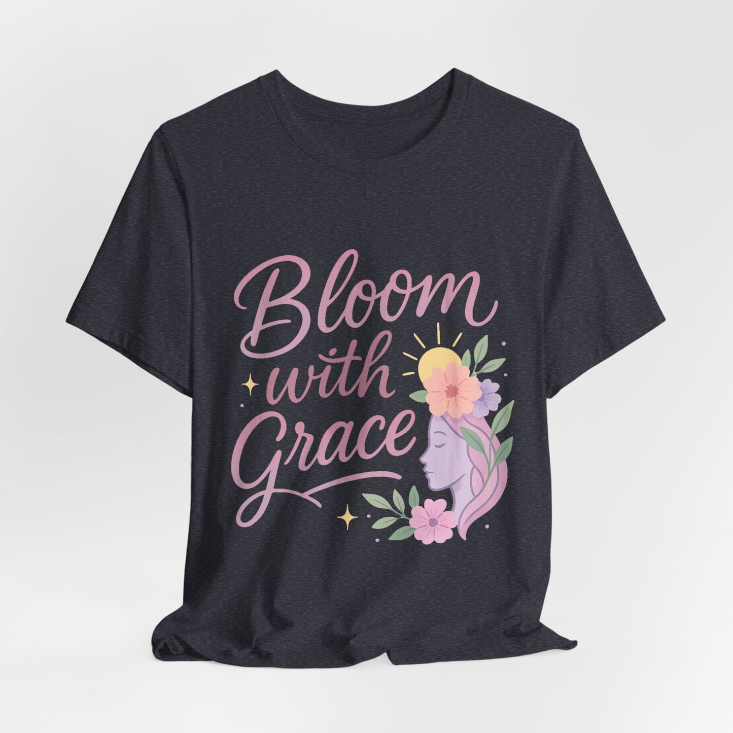 Bloom with Grace –  Unisex Jersey Short Sleeve Tee