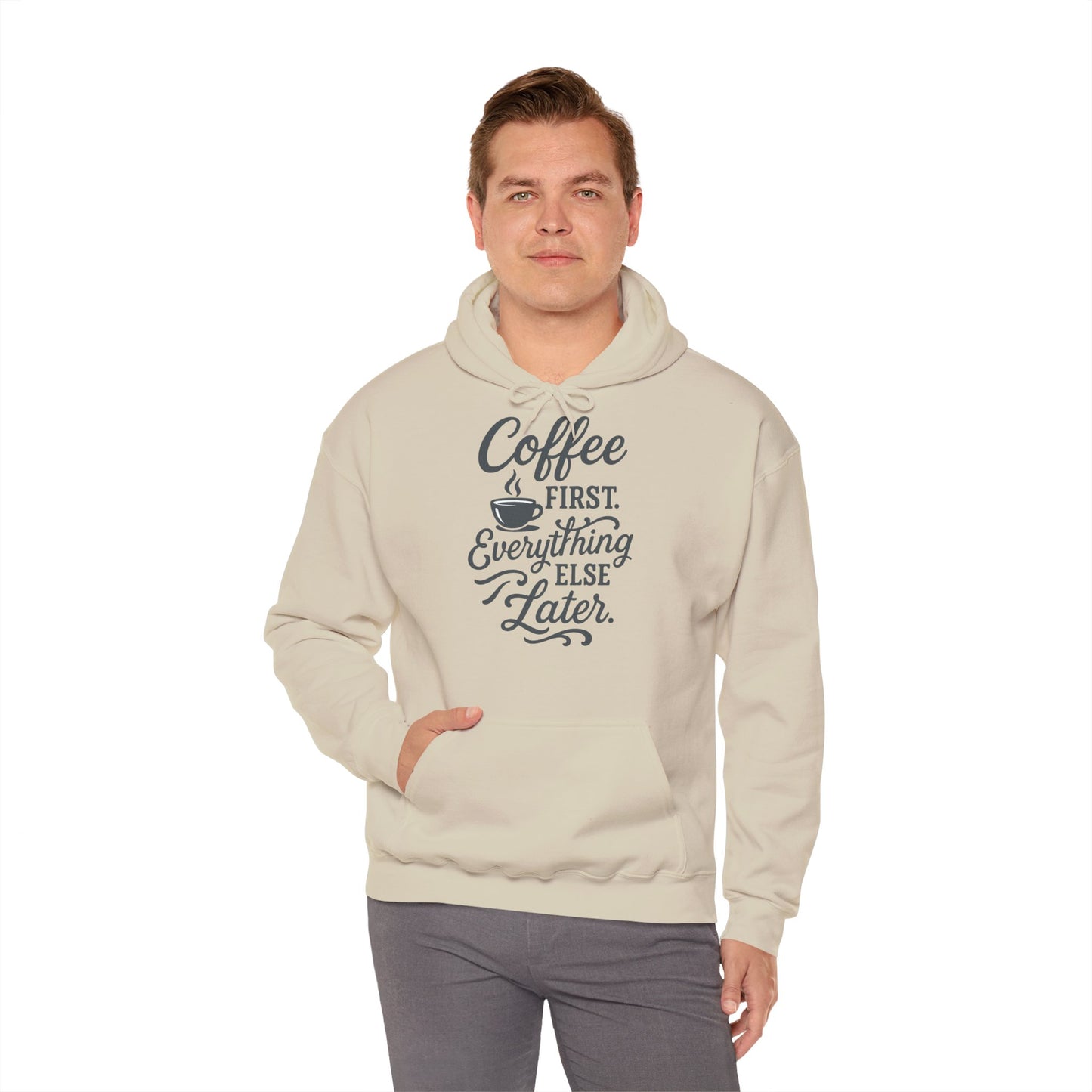 Coffee First Unisex Hoodie