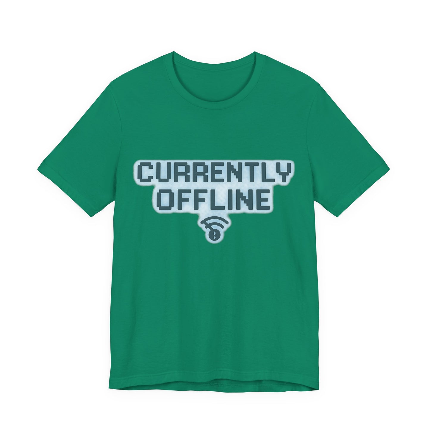 Casual Unisex Tee - Currently Offline Graphic Shirt