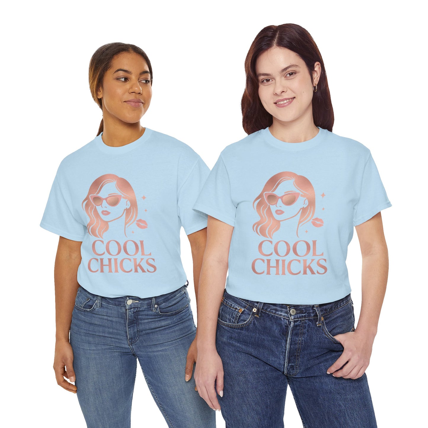COOL CHICKS T-Shirt – Lässiger Vintage-Look mit Statement