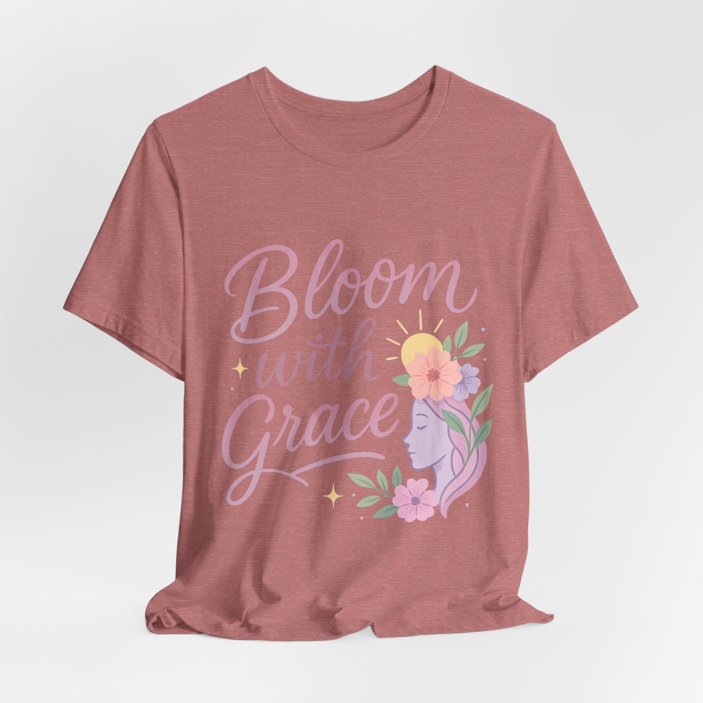 Bloom with Grace –  Unisex Jersey Short Sleeve Tee