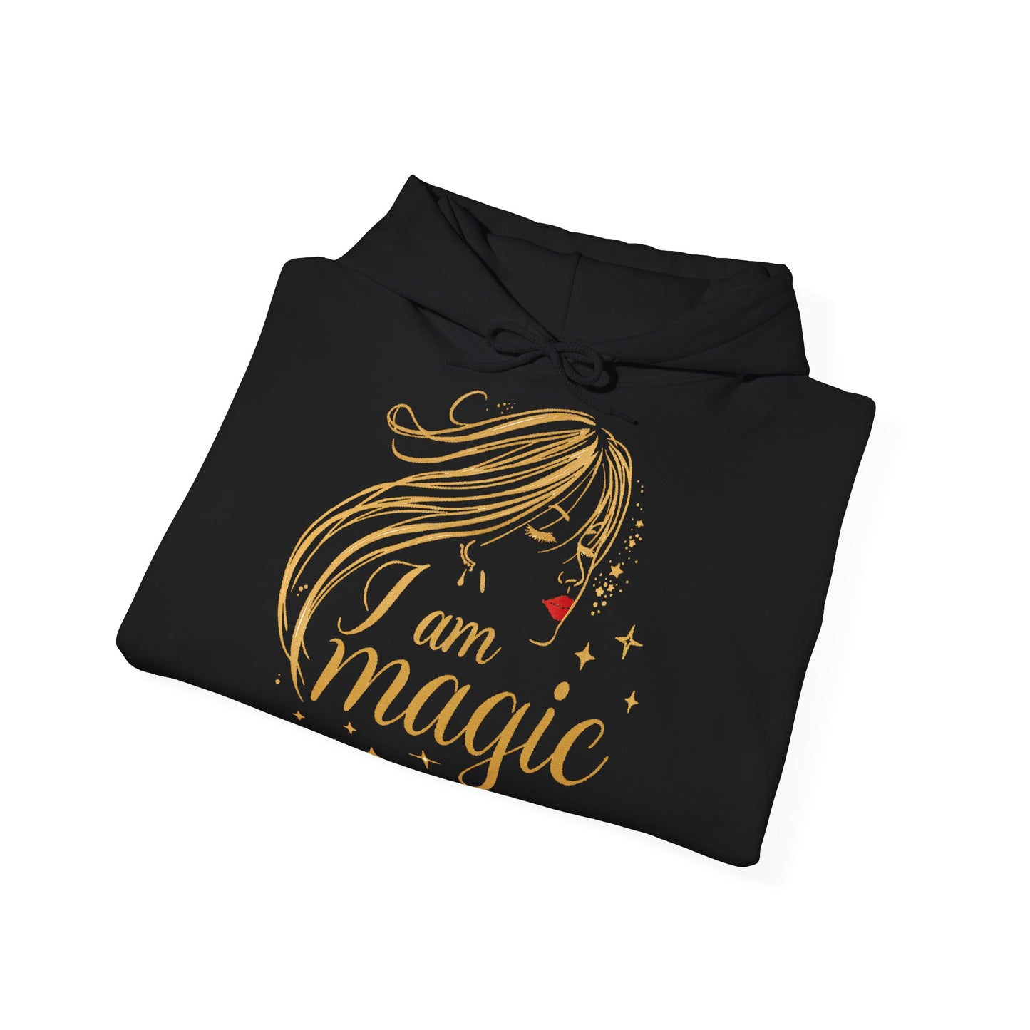 „I Am Magic“ Hoodie – Femininer Premium Kapuzenpullover mit goldener Illustration