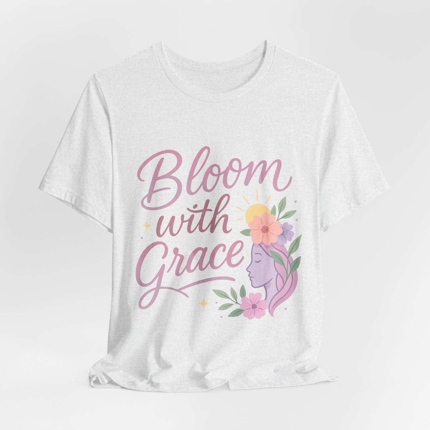 Bloom with Grace –  Unisex Jersey Short Sleeve Tee