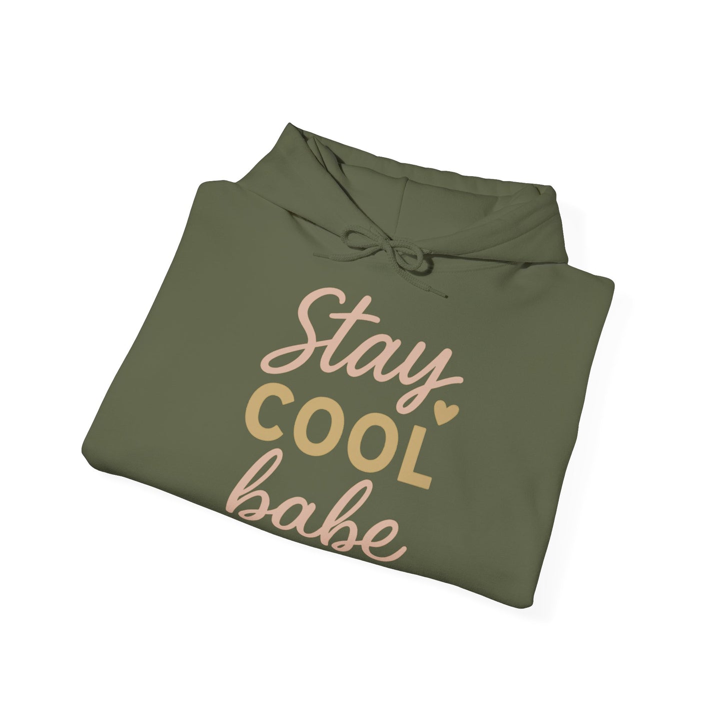 Stay Cool Babe Hoodie — Cute Pastel Graphic Pullover