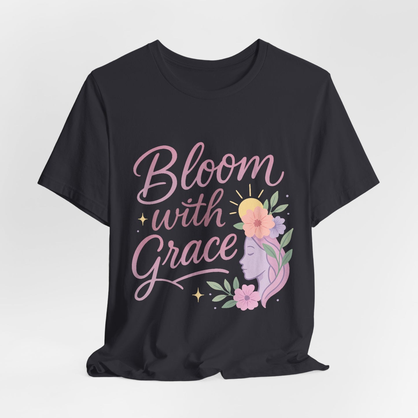 Bloom with Grace –  Unisex Jersey Short Sleeve Tee