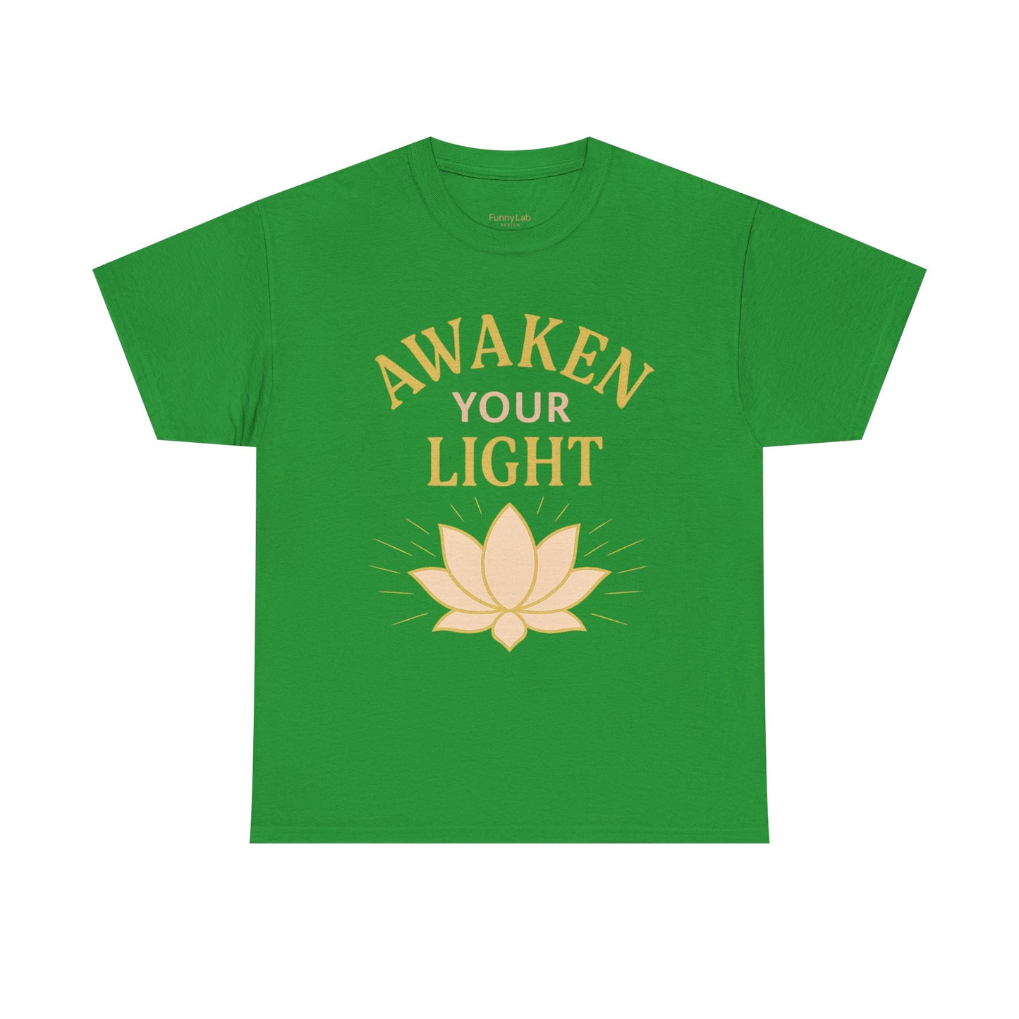 Awaken Your Light Unisex Tee - Inspirational Cotton Shirt for Mindfulness and Yoga