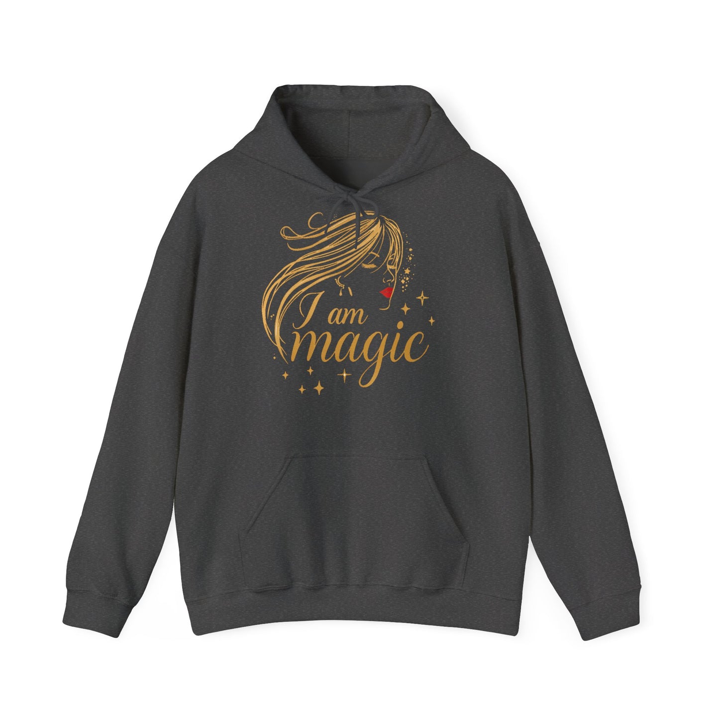 „I Am Magic“ Hoodie – Femininer Premium Kapuzenpullover mit goldener Illustration