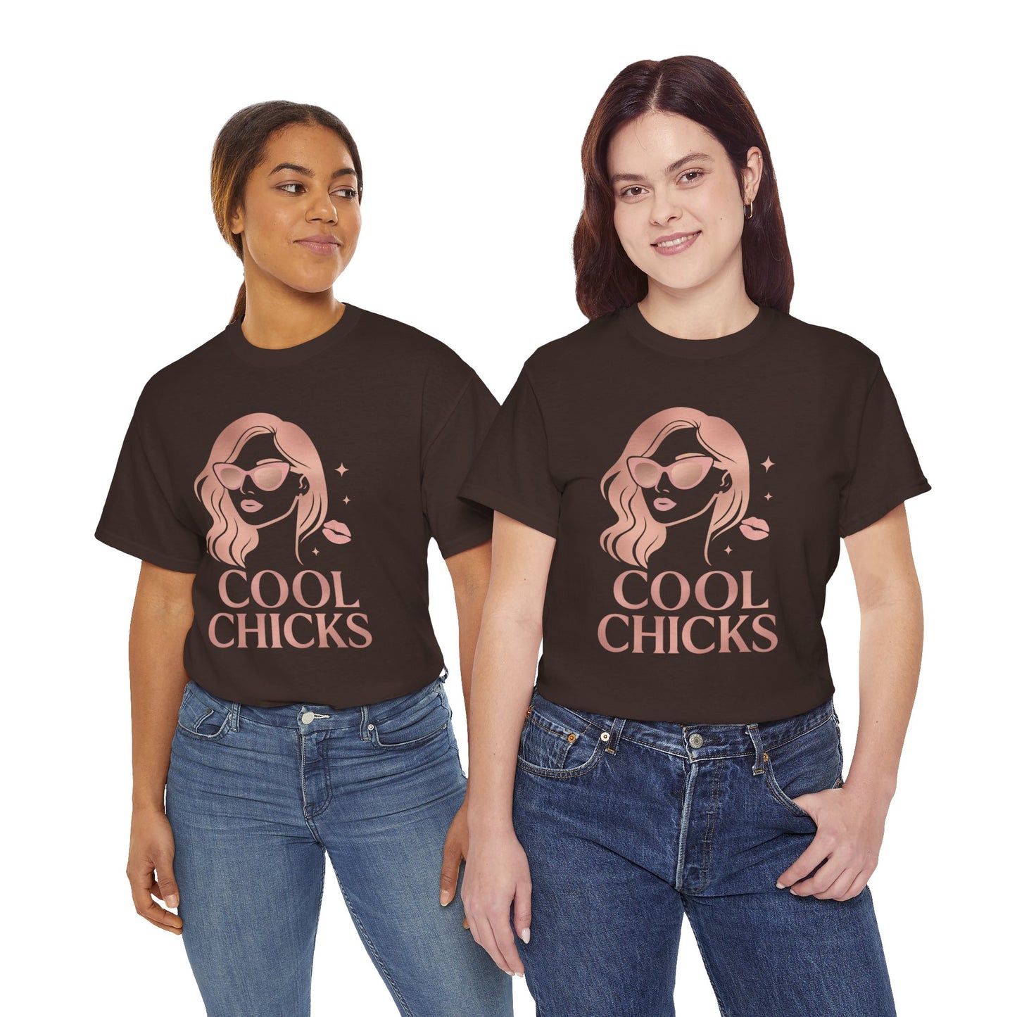 COOL CHICKS T-Shirt – Lässiger Vintage-Look mit Statement