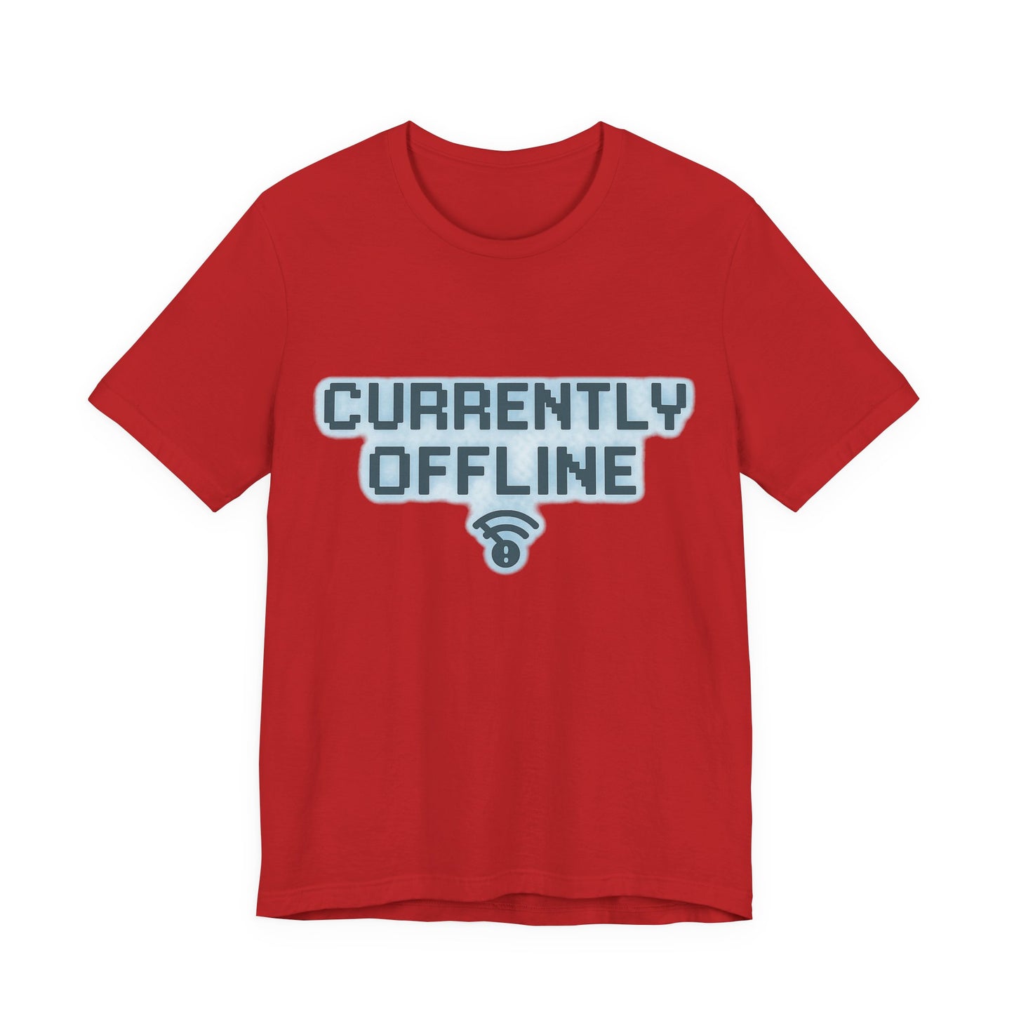 Casual Unisex Tee - Currently Offline Graphic Shirt