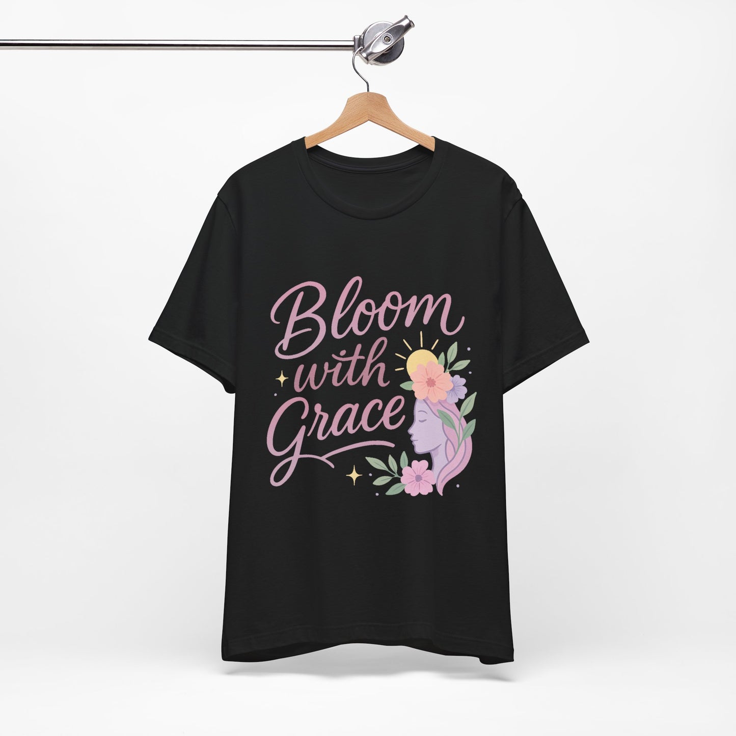 Bloom with Grace –  Unisex Jersey Short Sleeve Tee