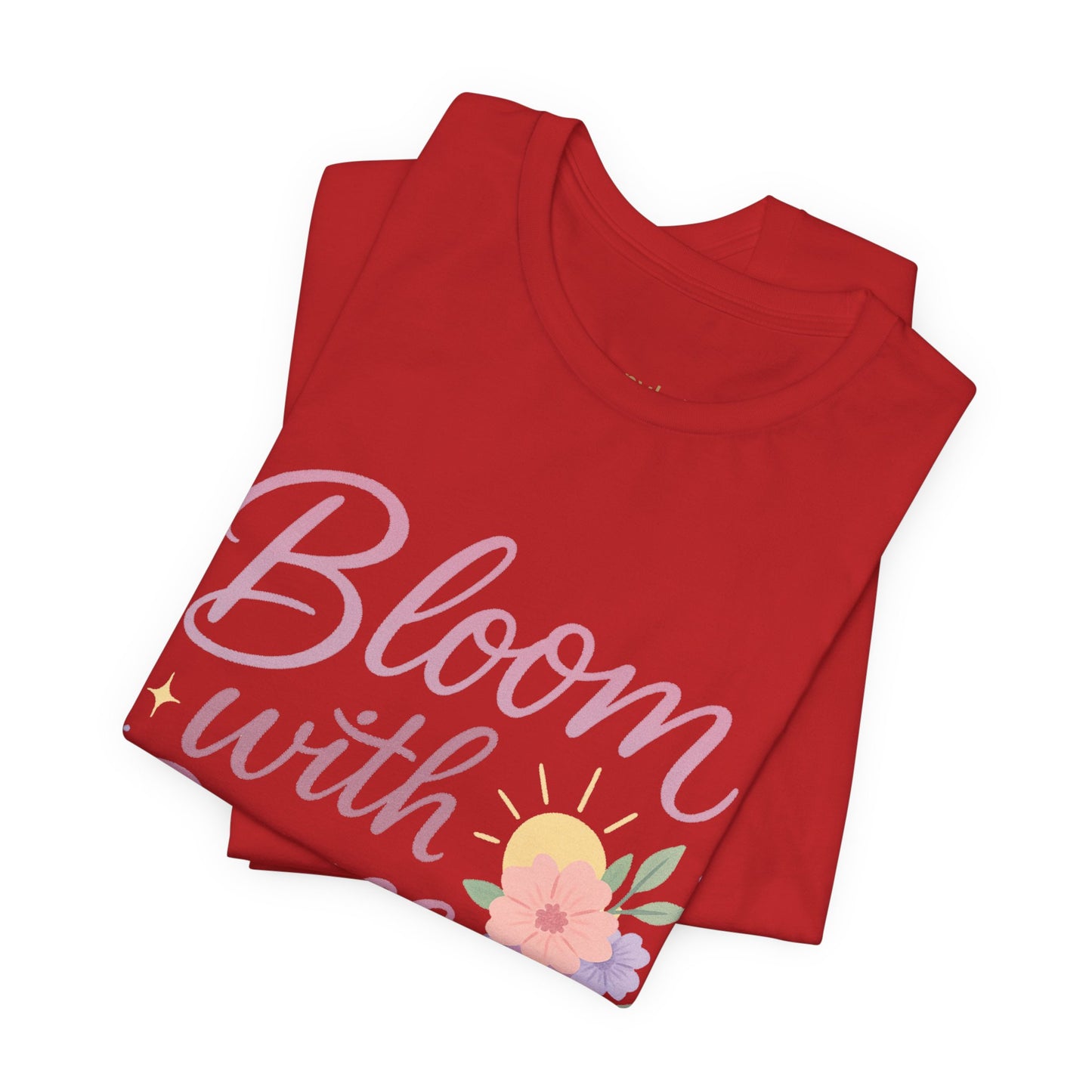 Bloom with Grace –  Unisex Jersey Short Sleeve Tee