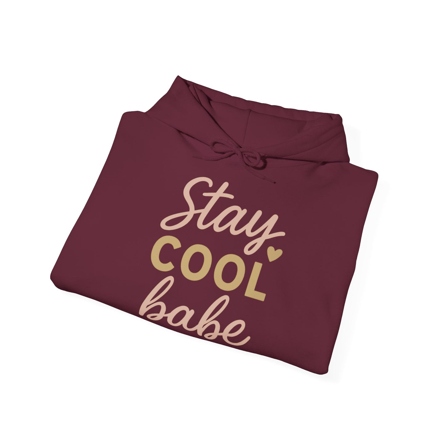 Stay Cool Babe Hoodie — Cute Pastel Graphic Pullover