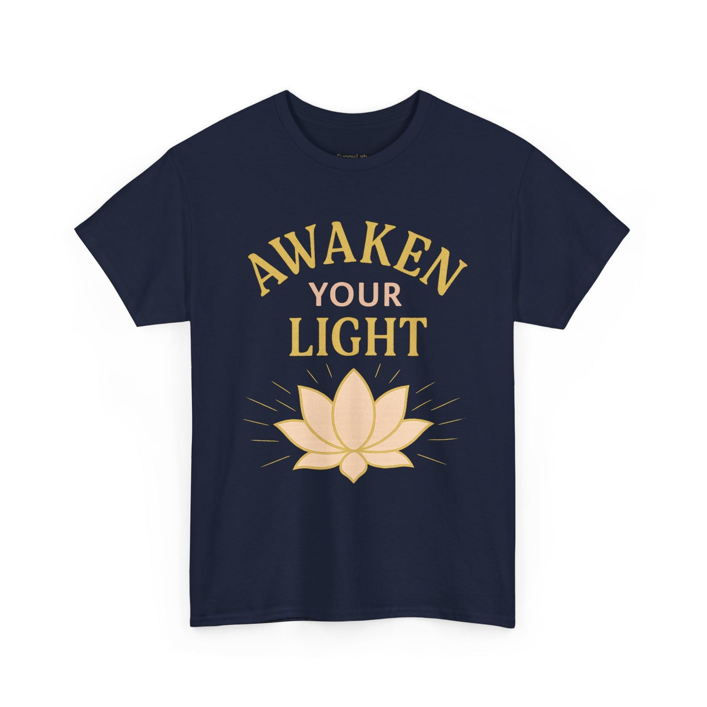 Awaken Your Light Unisex Tee - Inspirational Cotton Shirt for Mindfulness and Yoga