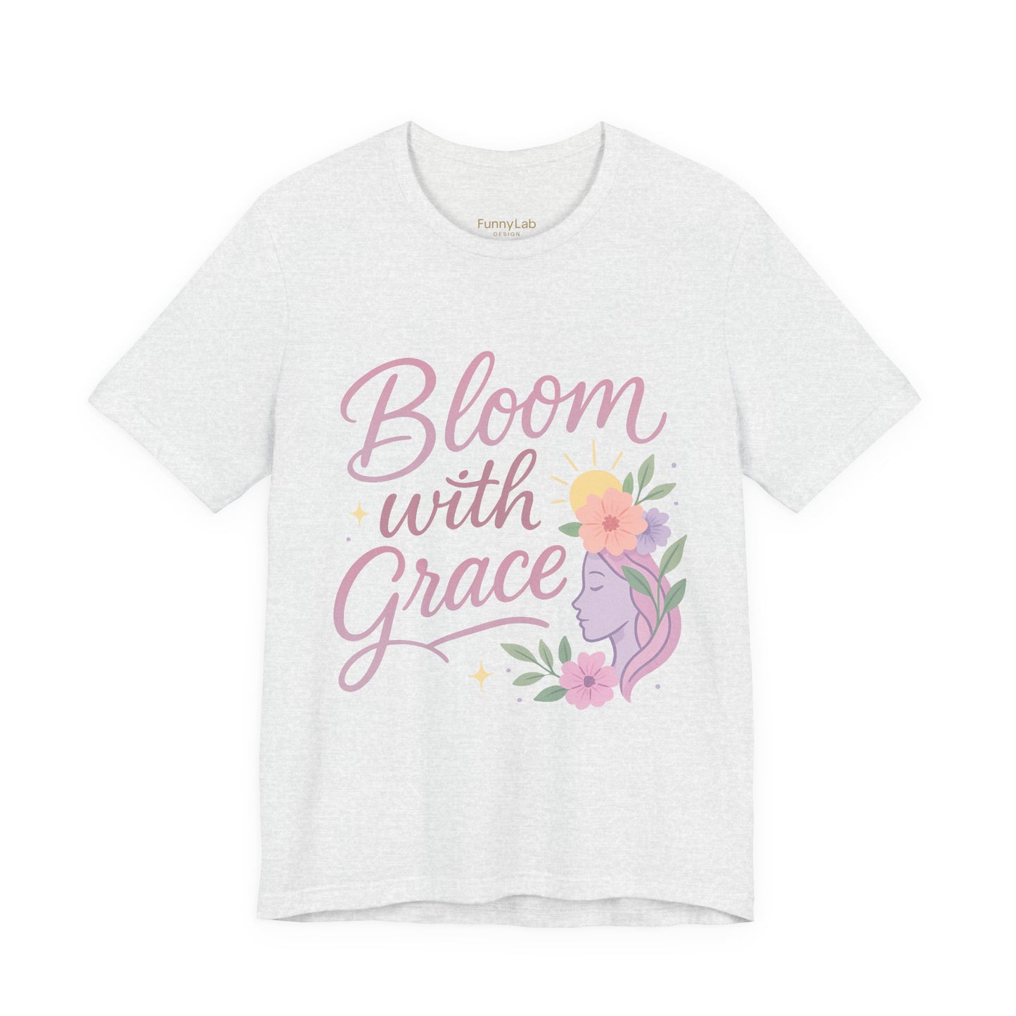Bloom with Grace –  Unisex Jersey Short Sleeve Tee