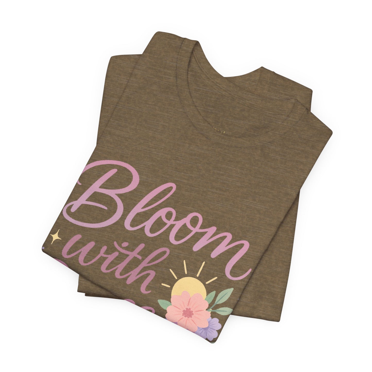 Bloom with Grace –  Unisex Jersey Short Sleeve Tee