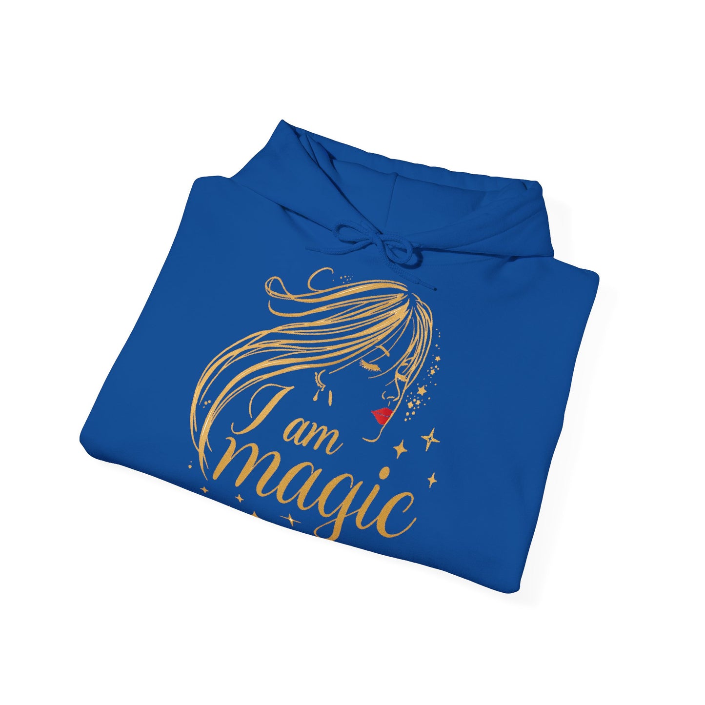 „I Am Magic“ Hoodie – Femininer Premium Kapuzenpullover mit goldener Illustration