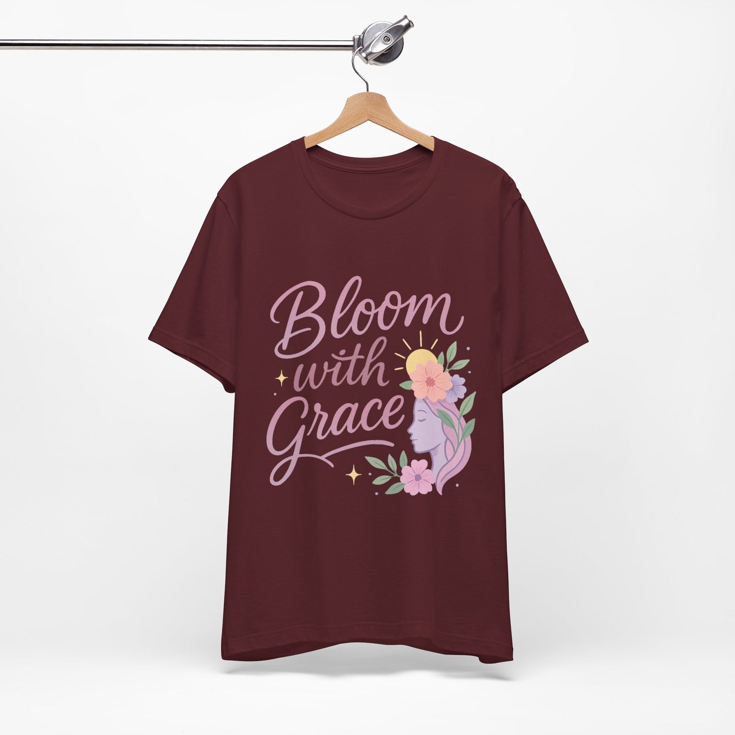 Bloom with Grace –  Unisex Jersey Short Sleeve Tee