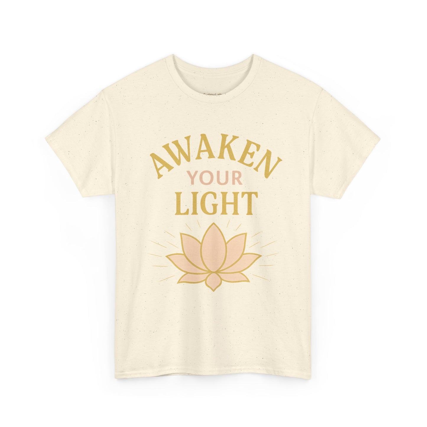 Awaken Your Light Unisex Tee - Inspirational Cotton Shirt for Mindfulness and Yoga
