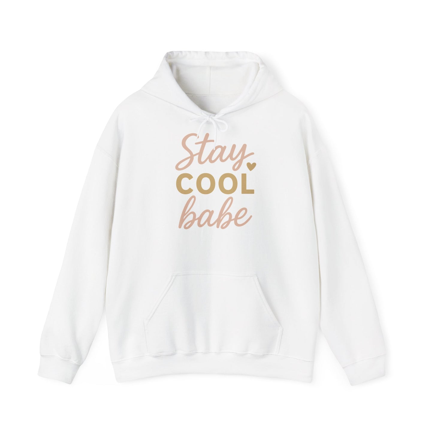 Stay Cool Babe Hoodie — Cute Pastel Graphic Pullover