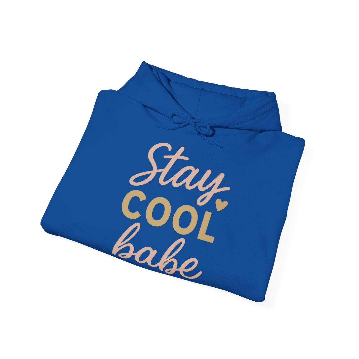 Stay Cool Babe Hoodie — Cute Pastel Graphic Pullover