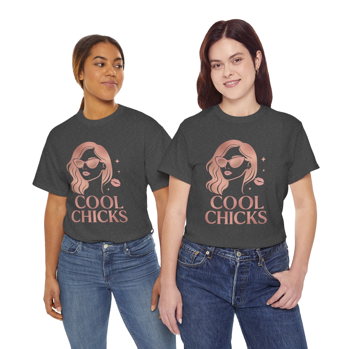 COOL CHICKS T-Shirt – Lässiger Vintage-Look mit Statement