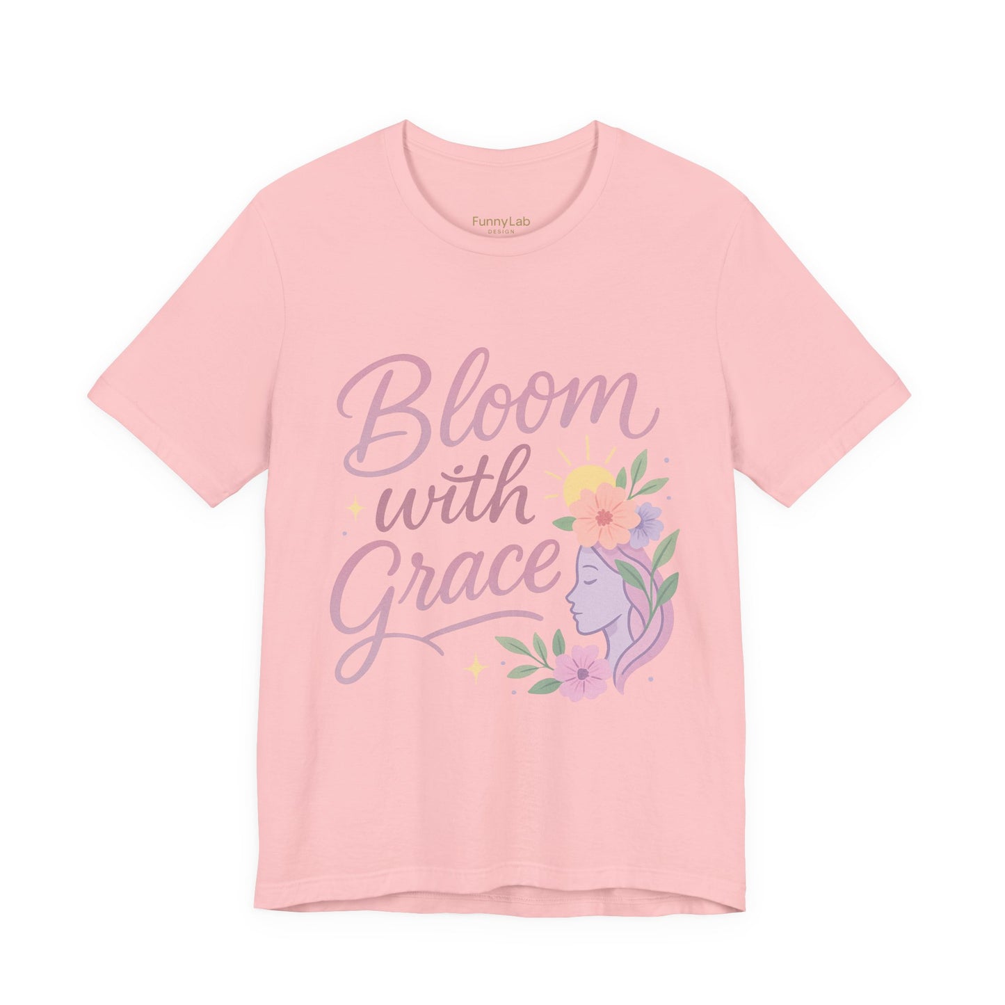 Bloom with Grace –  Unisex Jersey Short Sleeve Tee