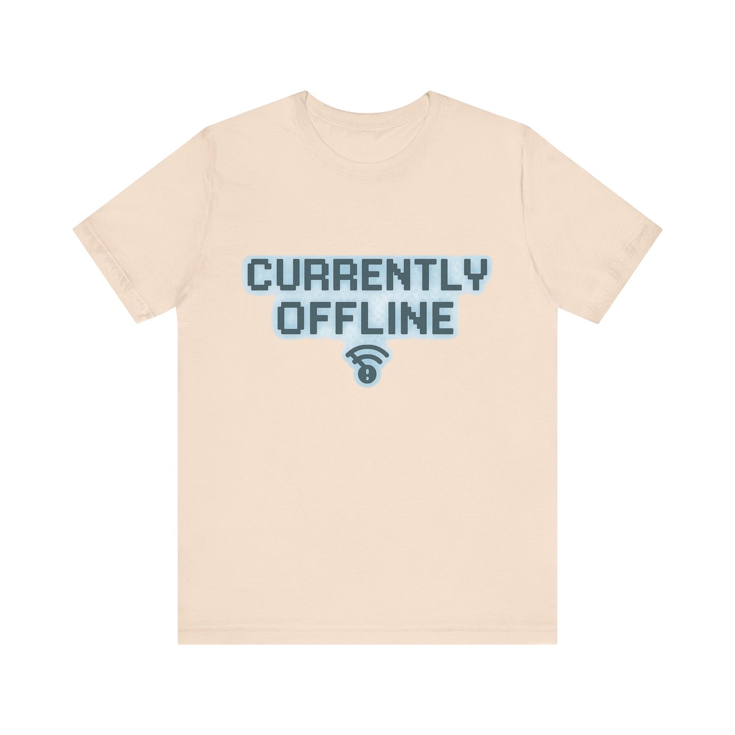 Casual Unisex Tee - Currently Offline Graphic Shirt