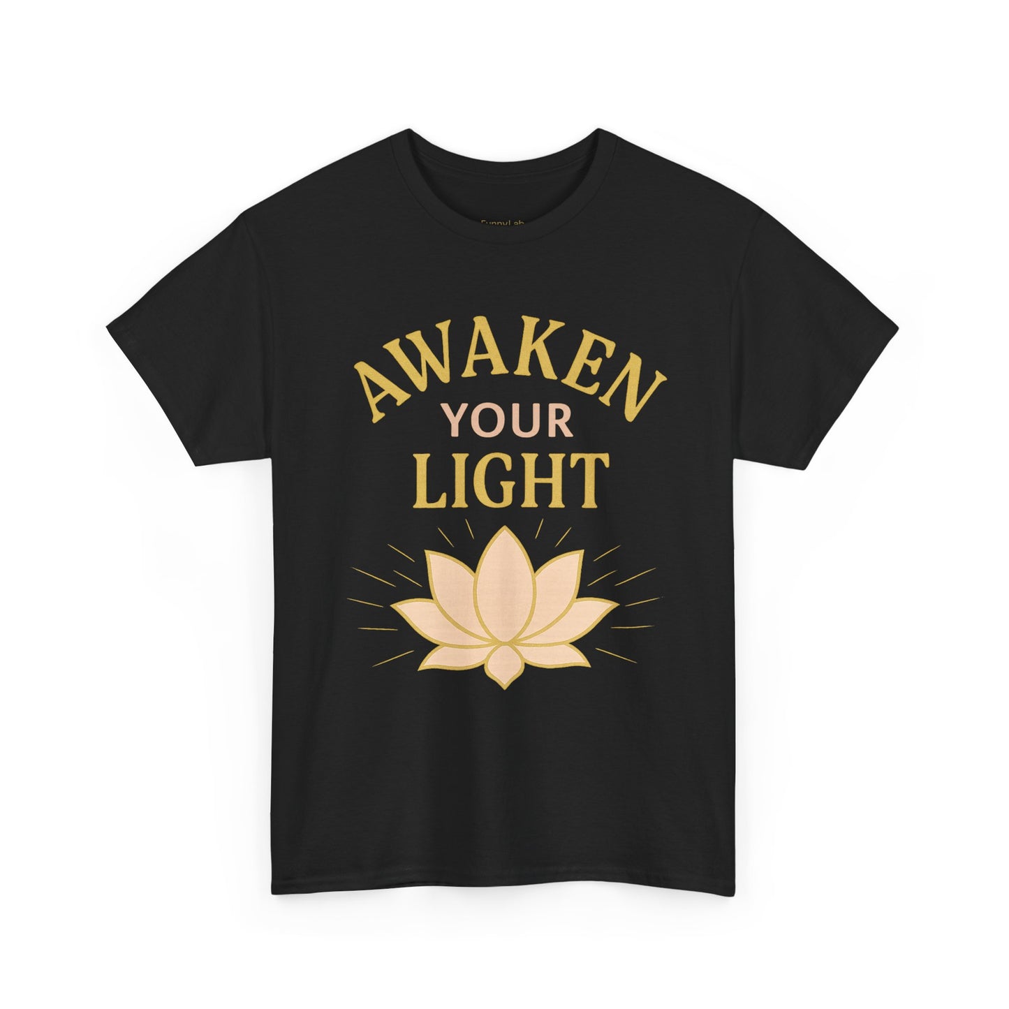 Awaken Your Light Unisex Tee - Inspirational Cotton Shirt for Mindfulness and Yoga