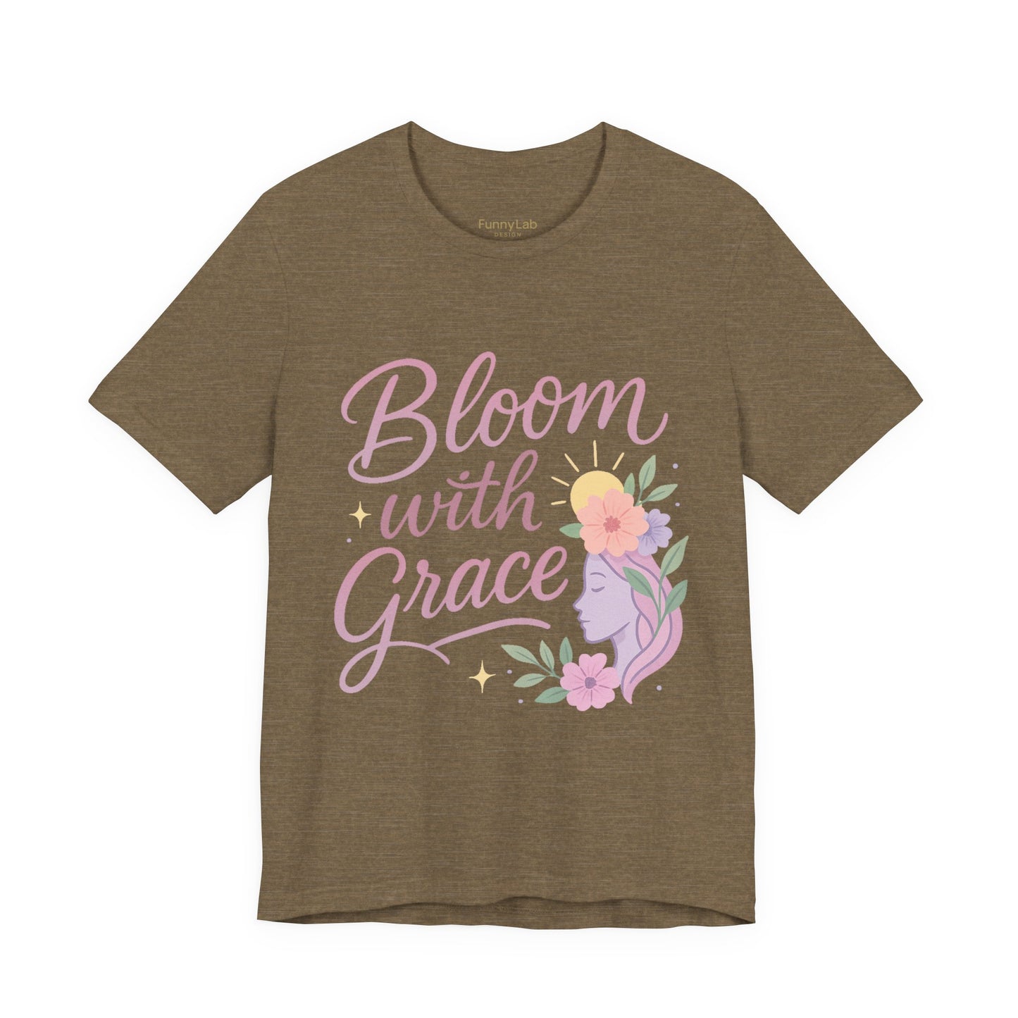 Bloom with Grace –  Unisex Jersey Short Sleeve Tee