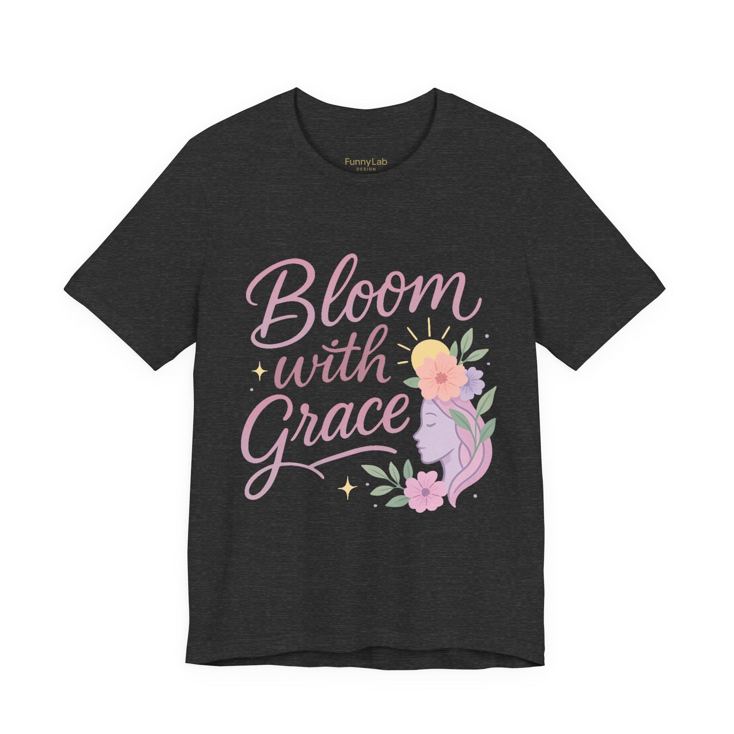 Bloom with Grace –  Unisex Jersey Short Sleeve Tee
