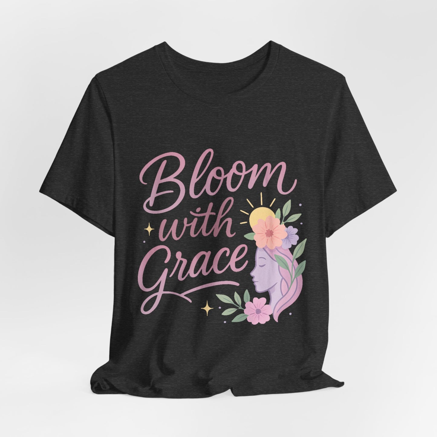 Bloom with Grace –  Unisex Jersey Short Sleeve Tee