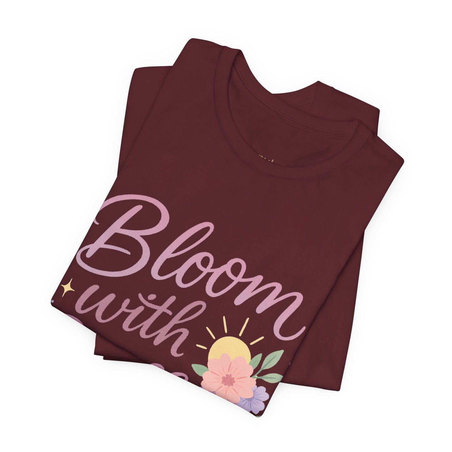 Bloom with Grace –  Unisex Jersey Short Sleeve Tee