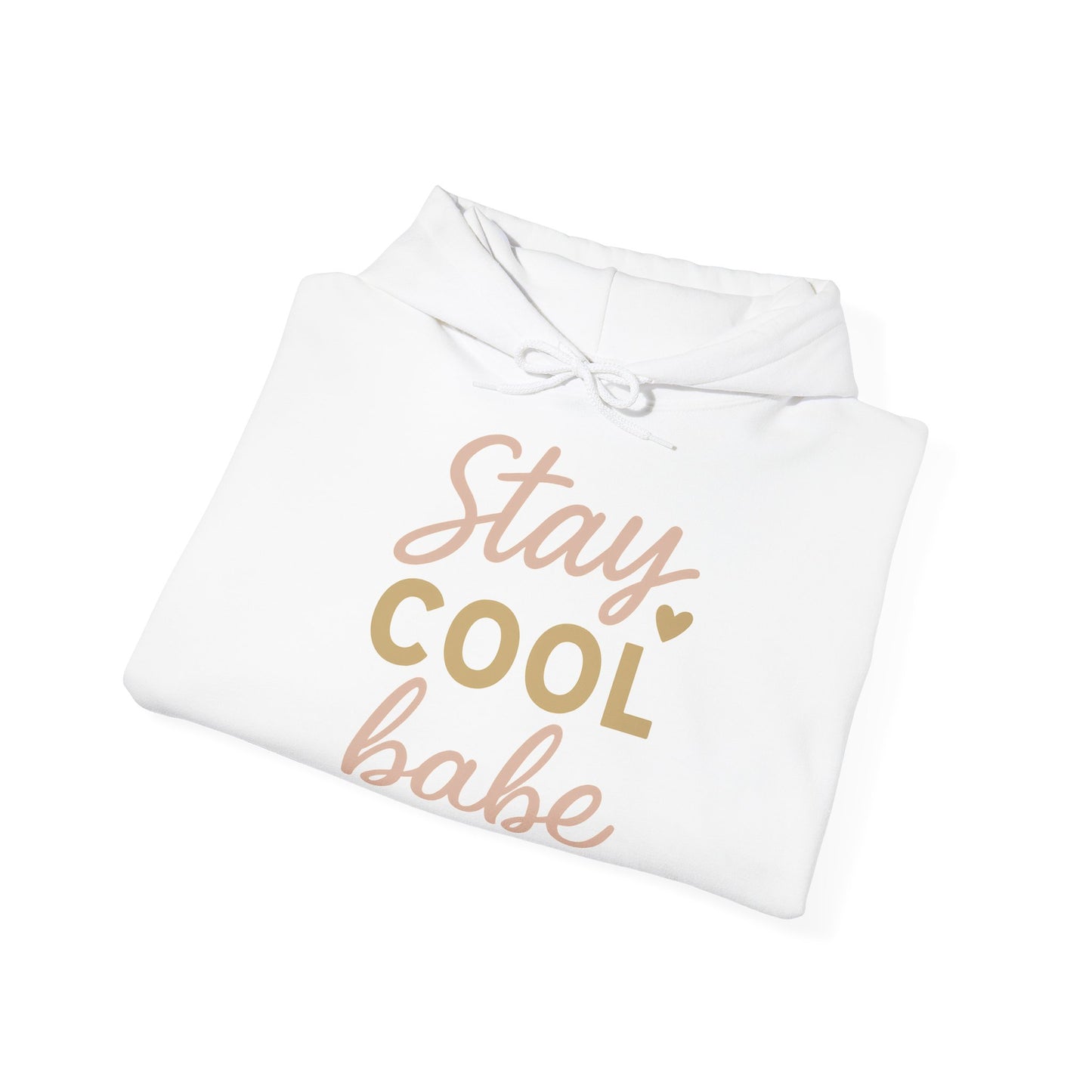 Stay Cool Babe Hoodie — Cute Pastel Graphic Pullover