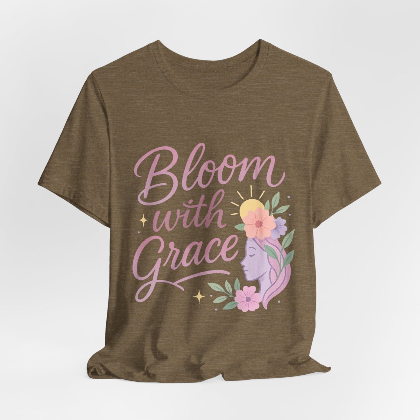 Bloom with Grace –  Unisex Jersey Short Sleeve Tee