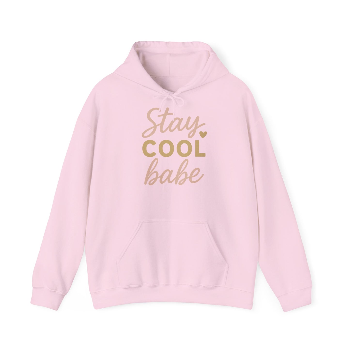 Stay Cool Babe Hoodie — Cute Pastel Graphic Pullover