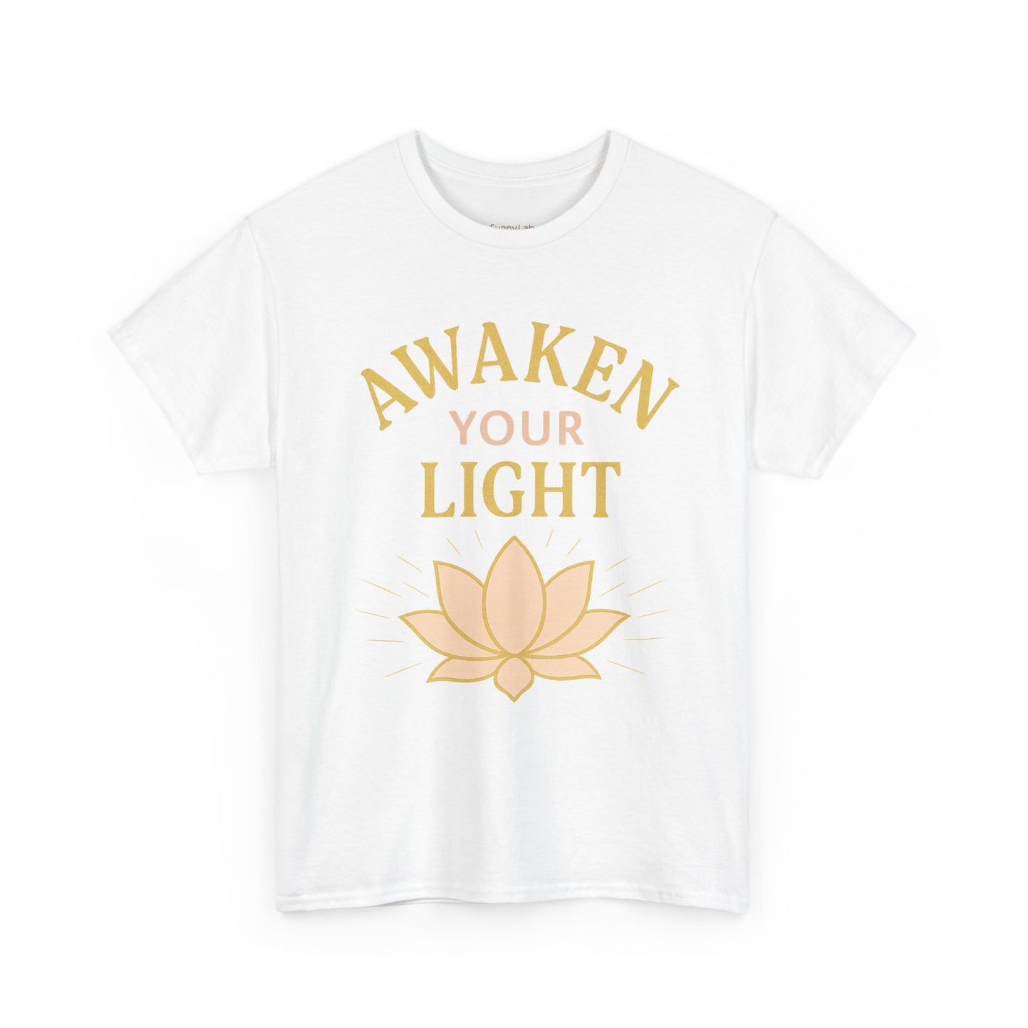 Awaken Your Light Unisex Tee - Inspirational Cotton Shirt for Mindfulness and Yoga