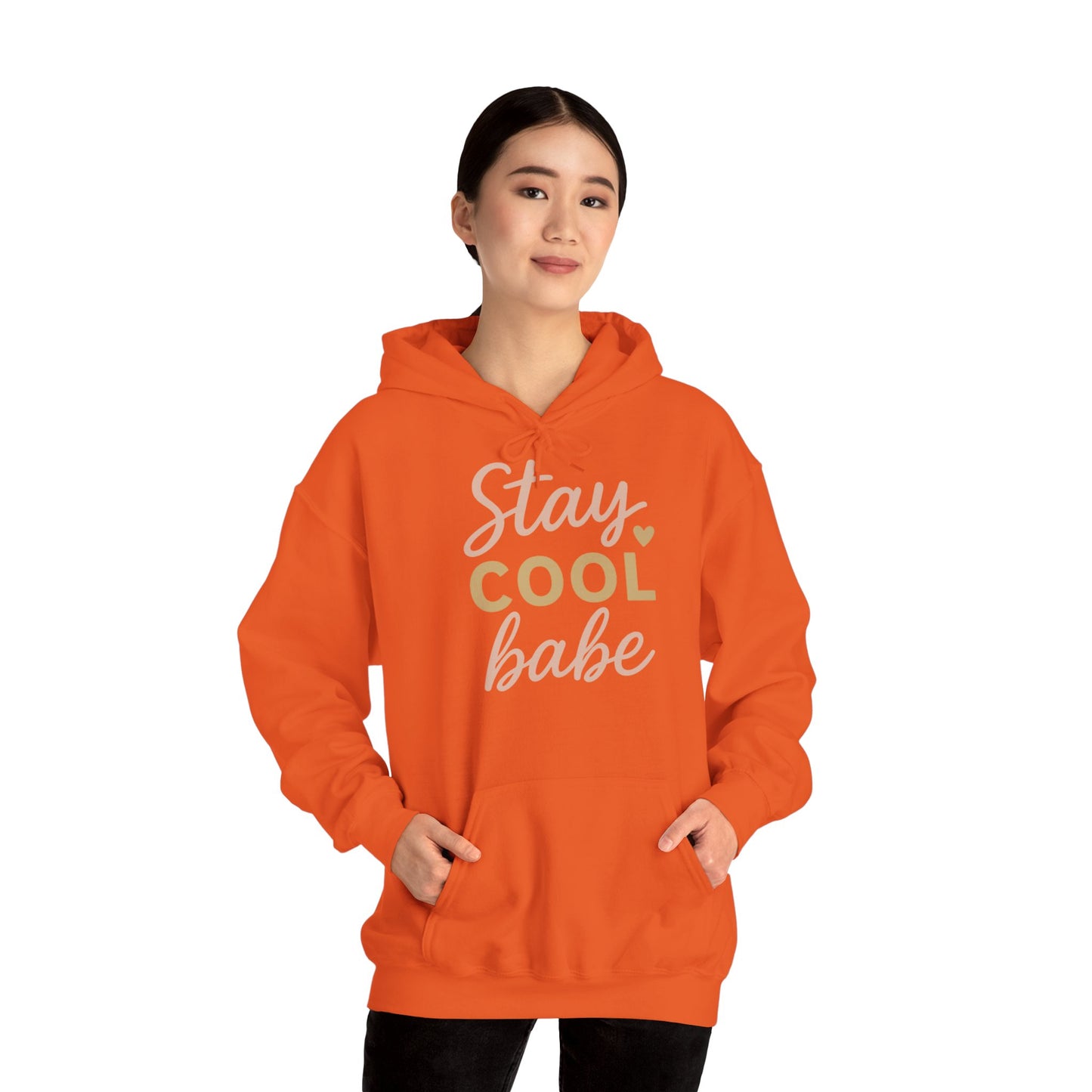 Stay Cool Babe Hoodie — Cute Pastel Graphic Pullover