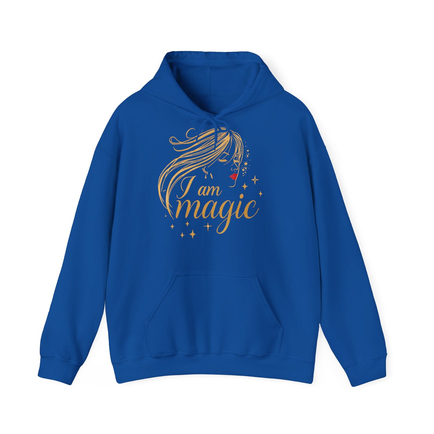 „I Am Magic“ Hoodie – Femininer Premium Kapuzenpullover mit goldener Illustration