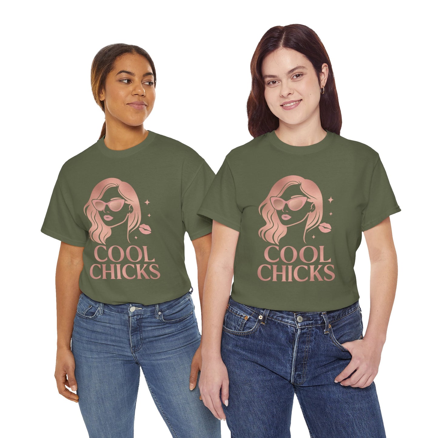 COOL CHICKS T-Shirt – Lässiger Vintage-Look mit Statement