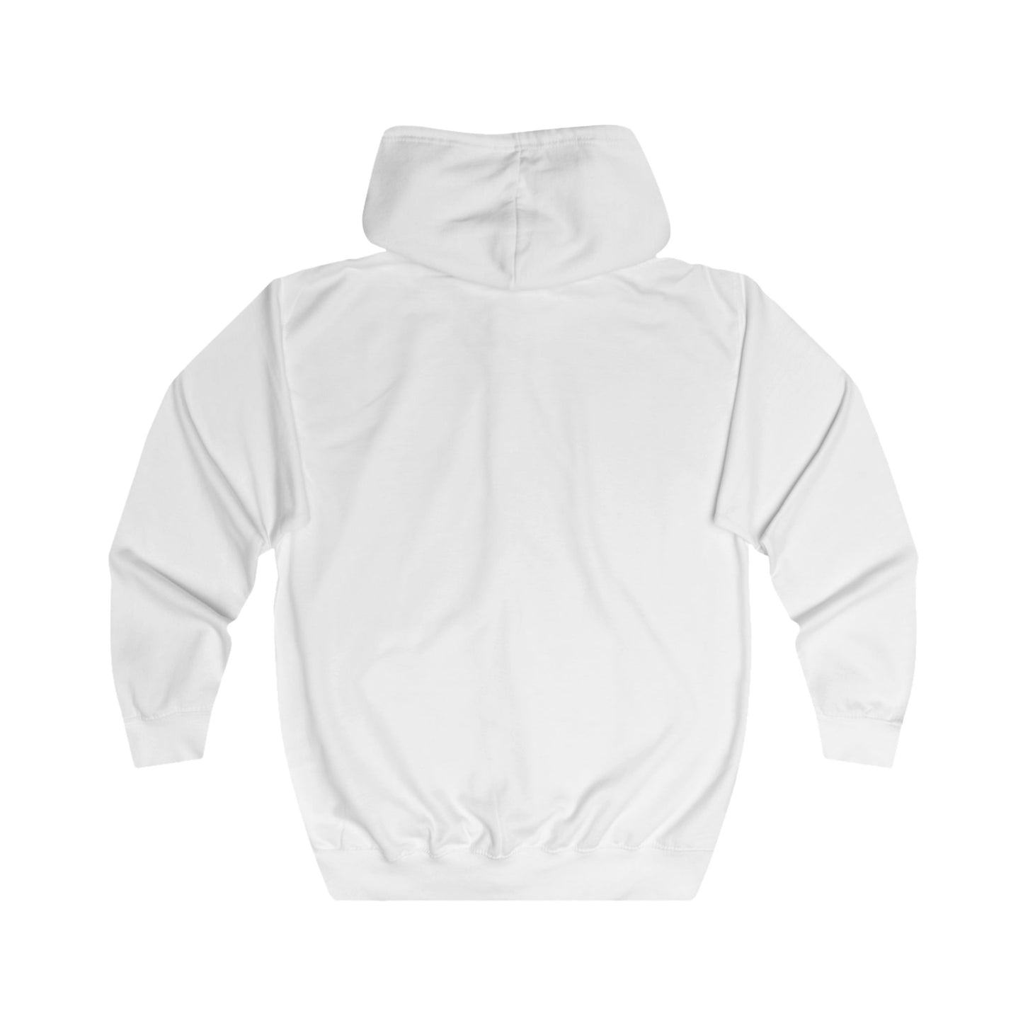 Breathe Minimal Zip Hoodie — Lightweight White Full-Zip Sweatshirt