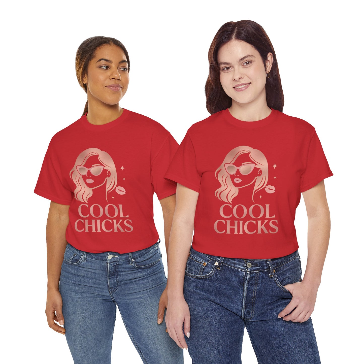 COOL CHICKS T-Shirt – Lässiger Vintage-Look mit Statement